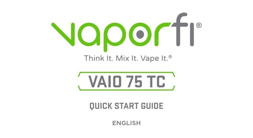 Vaporfi VAIO 75 TC quick start guide