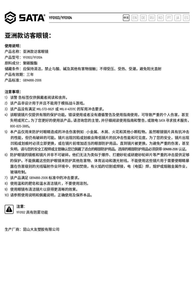SATA YF0103 Operating	 instruction