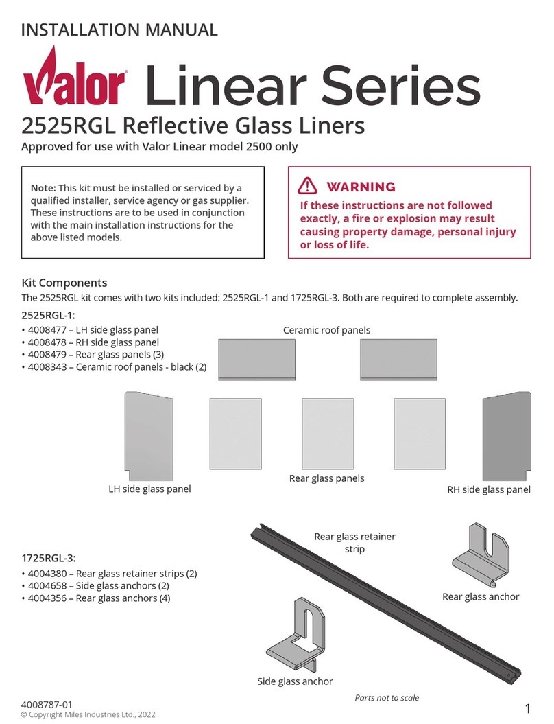Valor LINEAR SERIES User manual Valor LINEAR SERIES User manual