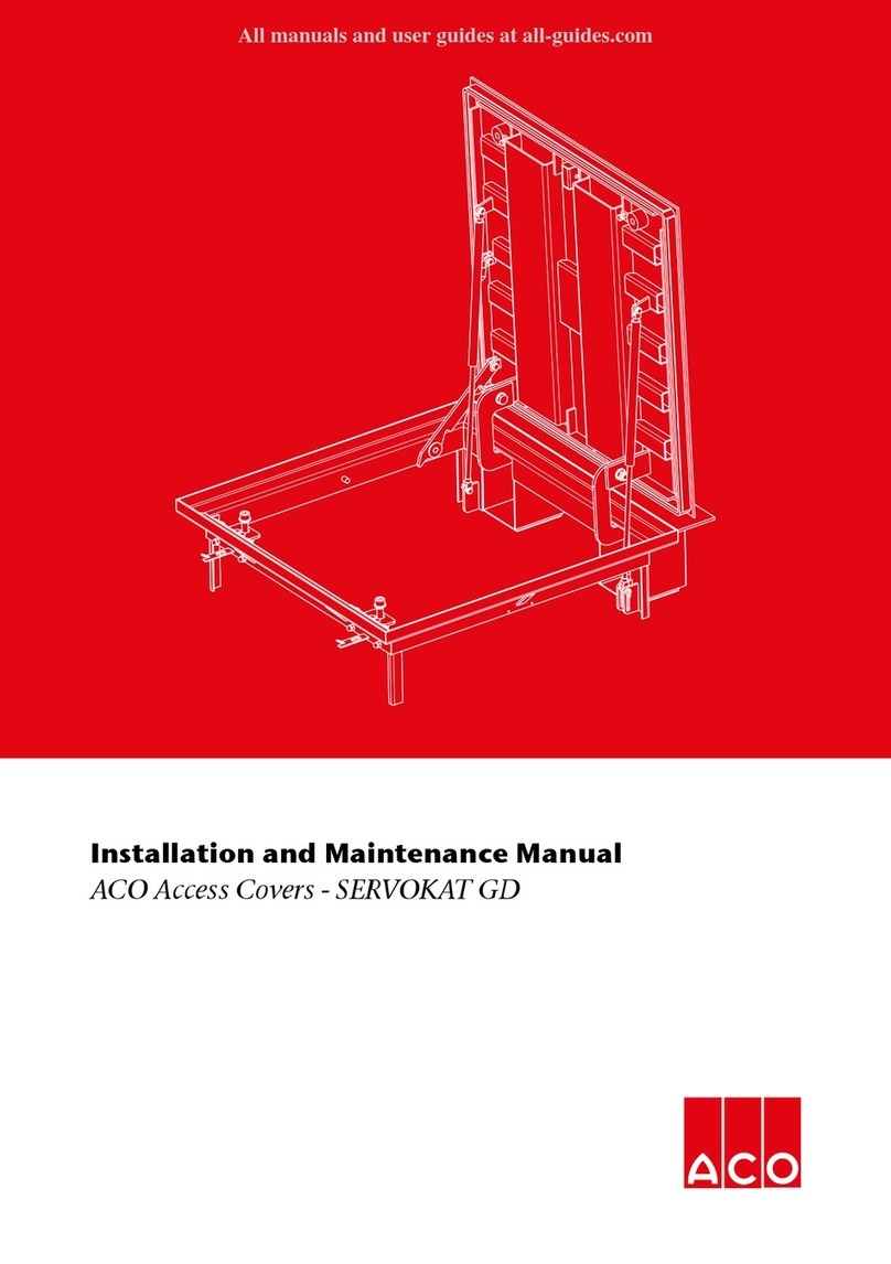 ACO SERVOKAT GD Installation and maintenance manual