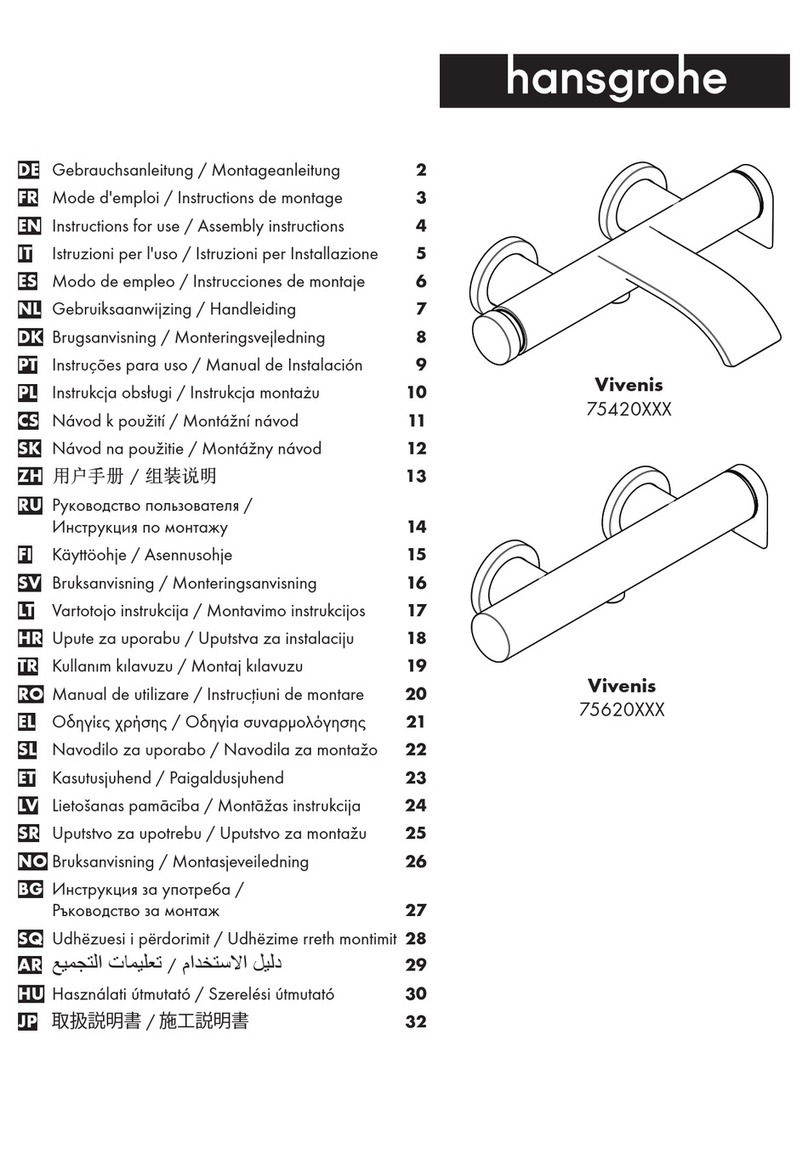 Hans Grohe Vivenis 75420 Series Manual Hans Grohe Vivenis 75420 Series Manual