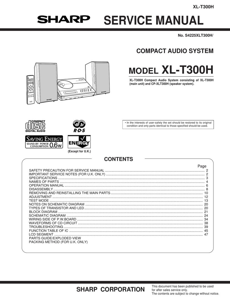 Sharp XL-T300H User manual Sharp XL-T300H User manual
