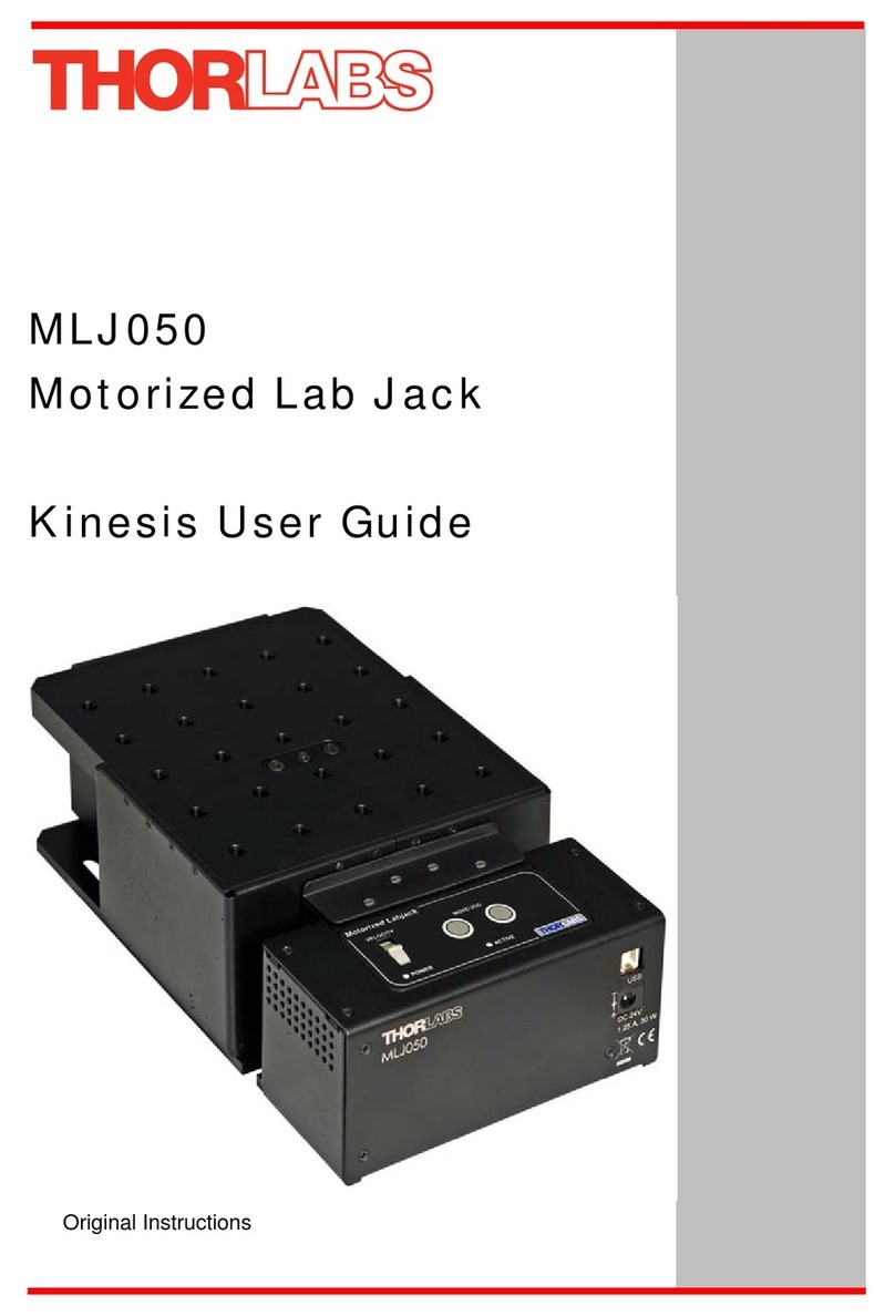 THORLABS Kinesis MLJ050 user guide