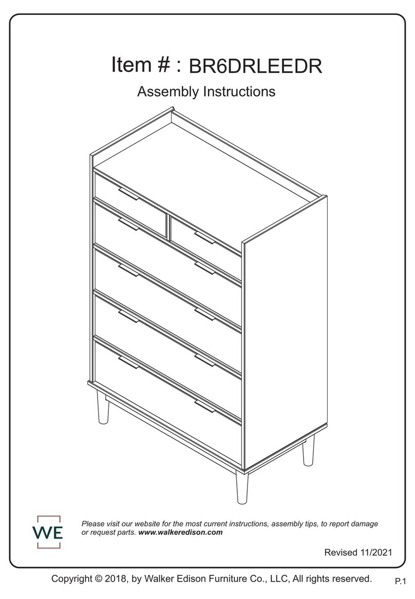 Walker Edison BR6DRLEEDR User manual Walker Edison BR6DRLEEDR User manual