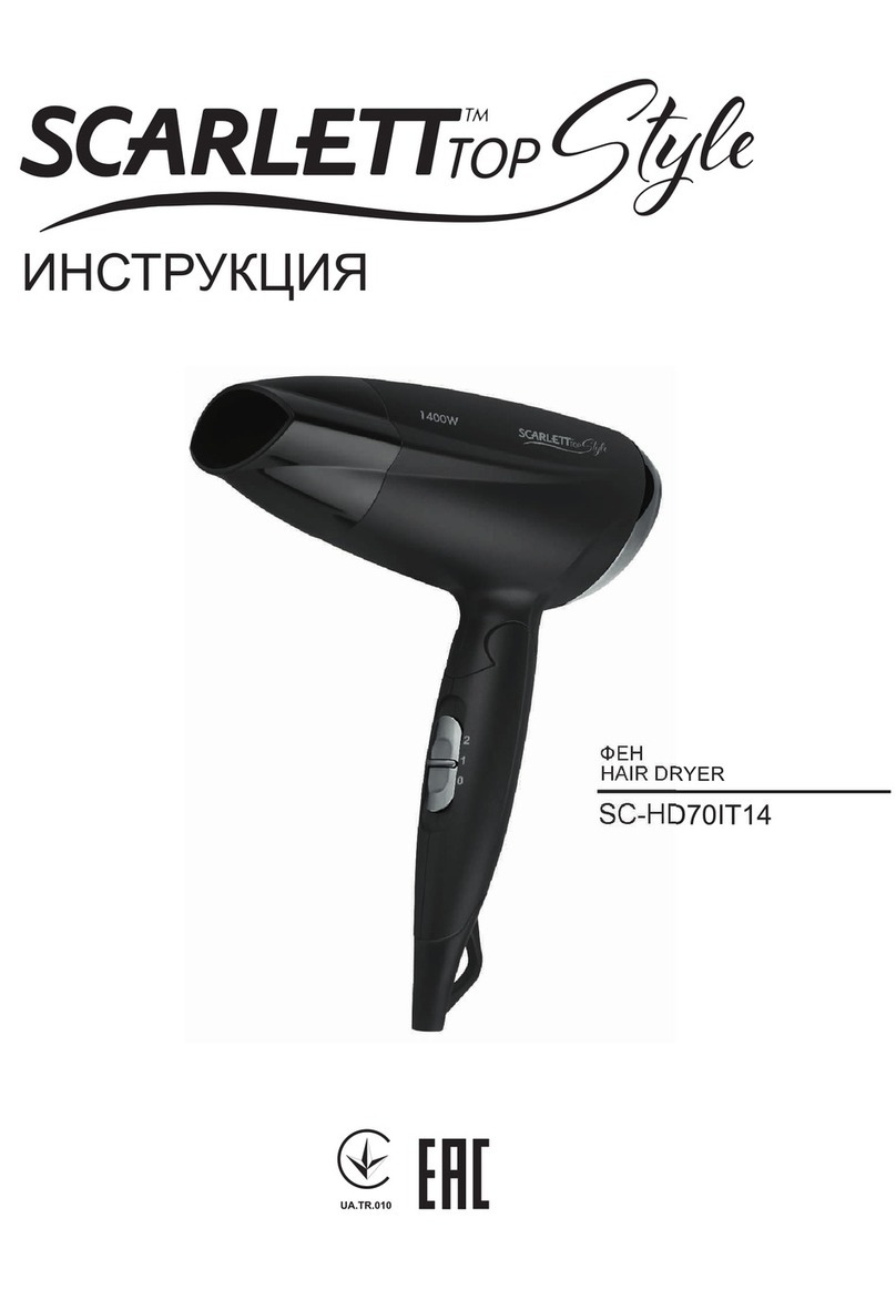 Scarlett Top Style SC-HD70IT14 instruction manual