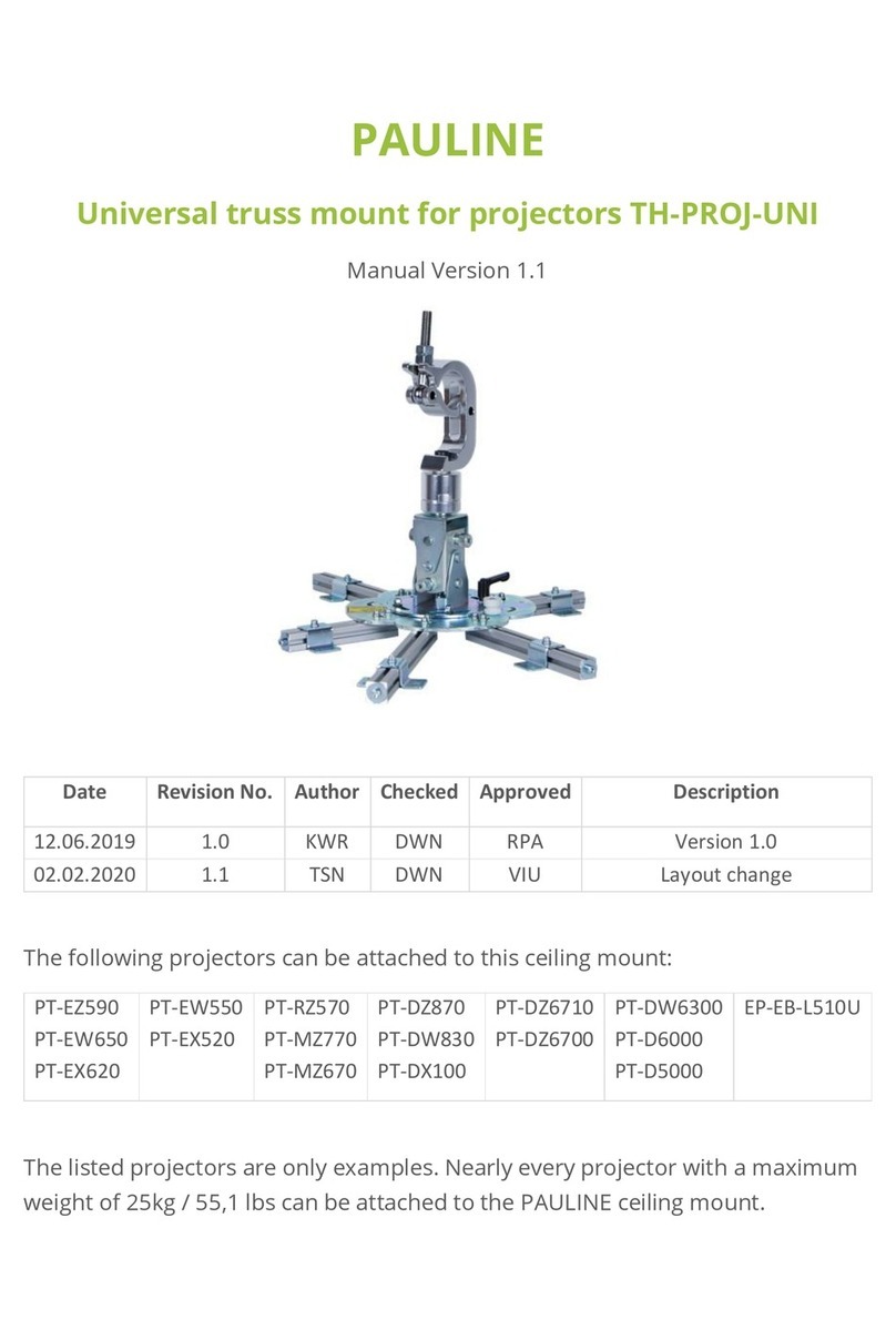 Exact solutions PAULINE TH-PROJ-UNI User manual