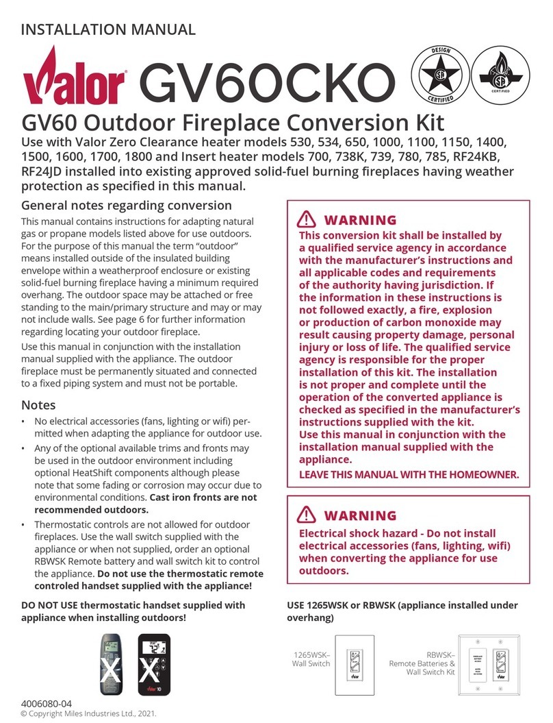 Valor GV60CKO User manual Valor GV60CKO User manual
