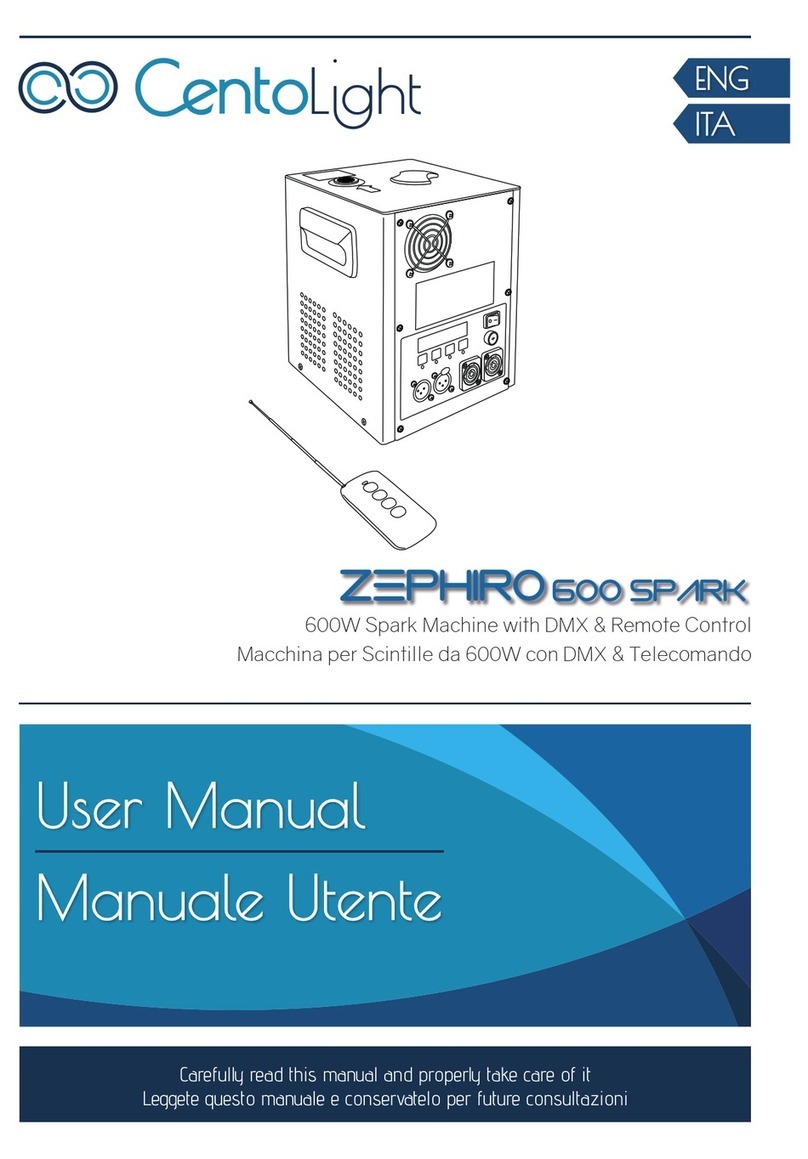 CentoLight ZEPHIRO 600 SPARK user manual