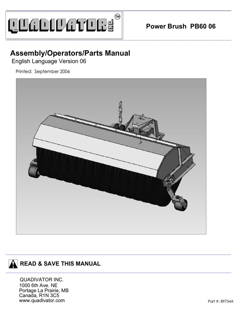 Quadivator PB60 06 Assembly/operators/parts manual