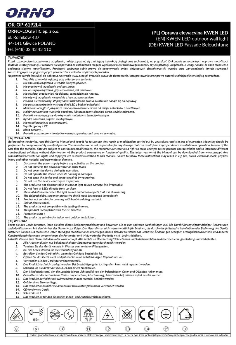 Orno OR-OP-6192L4 User manual
