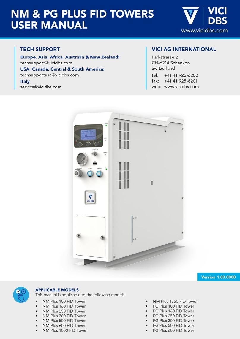 VICI DBS NM Plus 100 FID Tower User manual