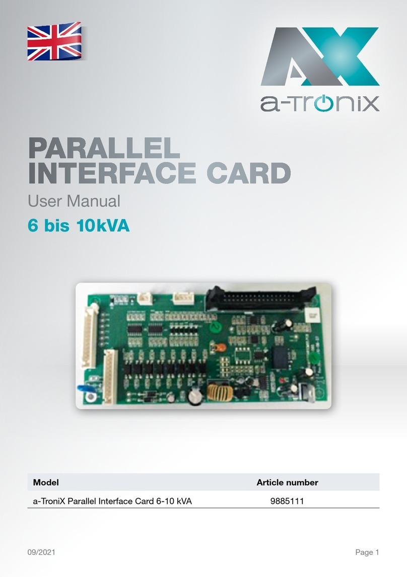 AKKU SYS a-TroniX Parallel Interface Card 6-10 kVA user manual