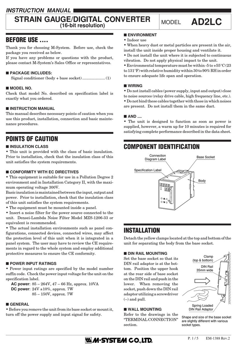 M-system AD2LC User manual