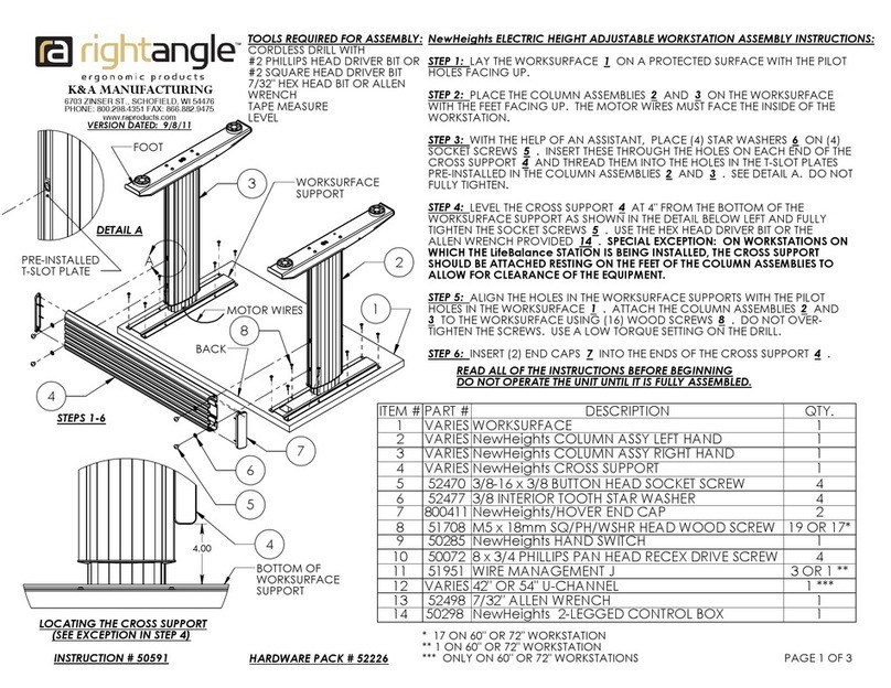 RA rightangle 50591 User manual