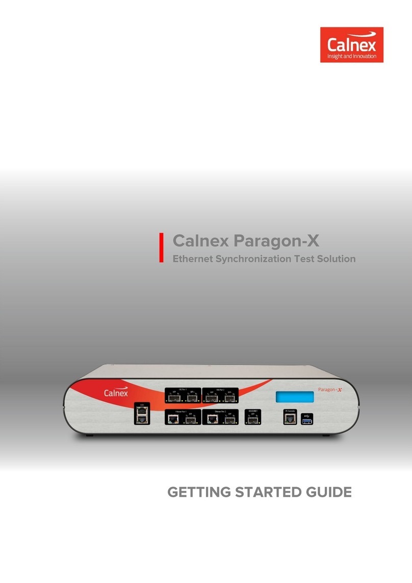 Calnex Paragon-X Getting started guide