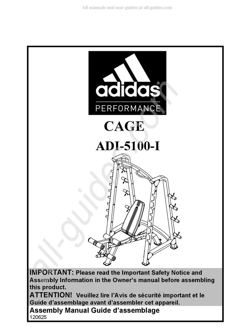 Adidas Performance CAGE ADI-5100-I owner's manual