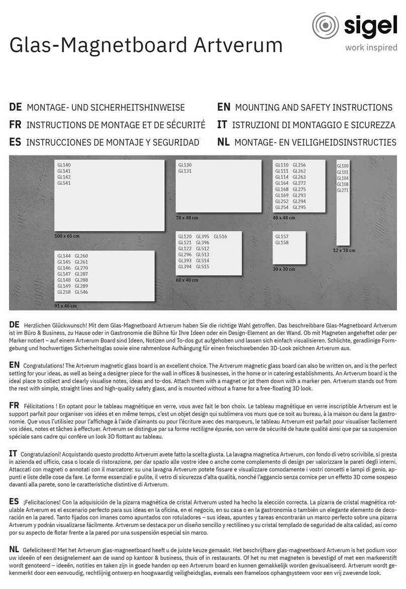 Sigel GL140 Mounting and safety instructions