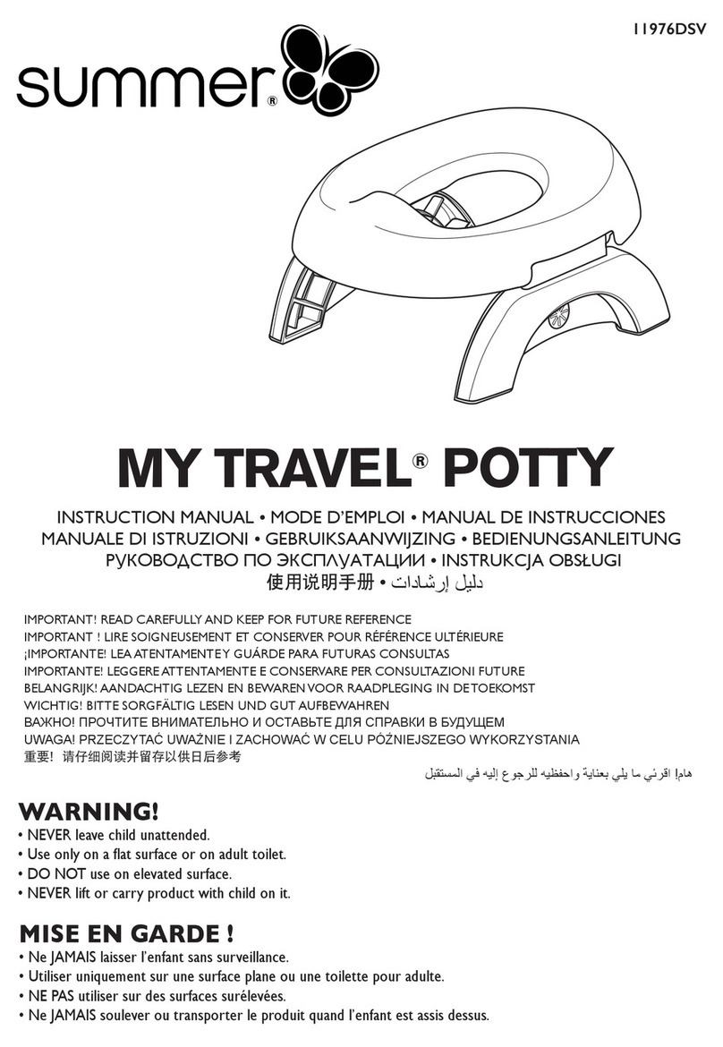 Summer MY TRAVEL POTTY instruction manual