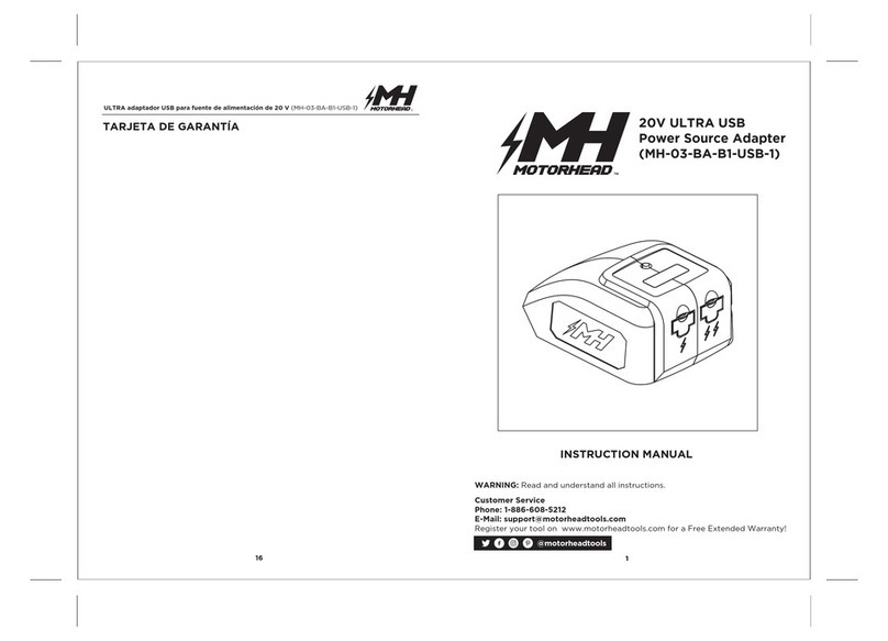Motorhead MH-03-BA-B1-USB-1 instruction manual