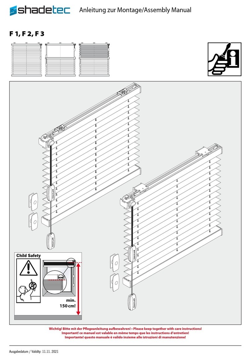 shadetec F 1 Assembly manual shadetec F 1 Assembly manual