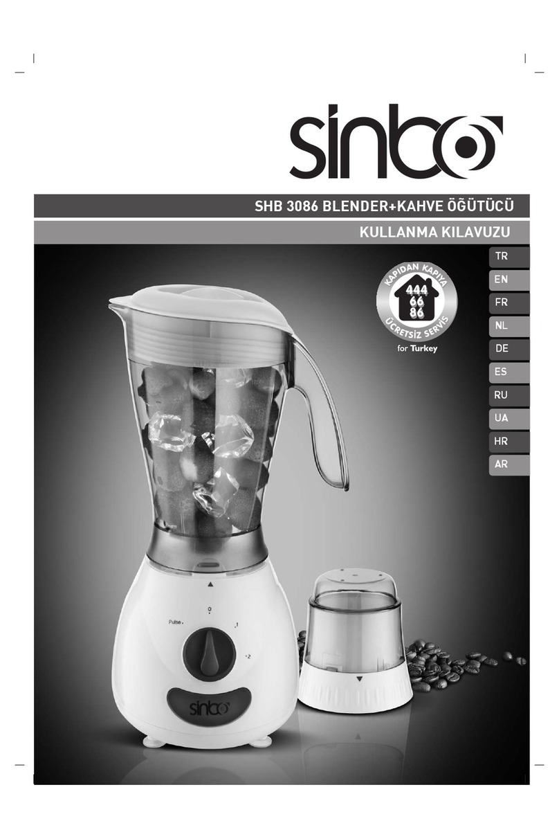 Sinbo SHB 3086 User manual Sinbo SHB 3086 User manual
