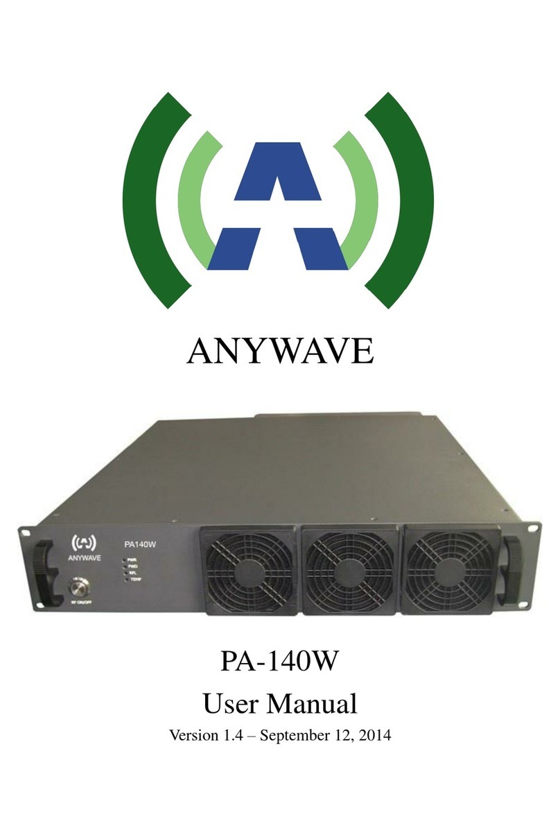 Anywave PA-140W User manual