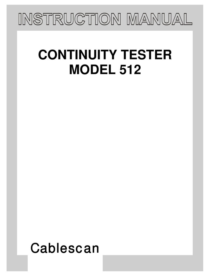 Cablescan 512 instruction manual