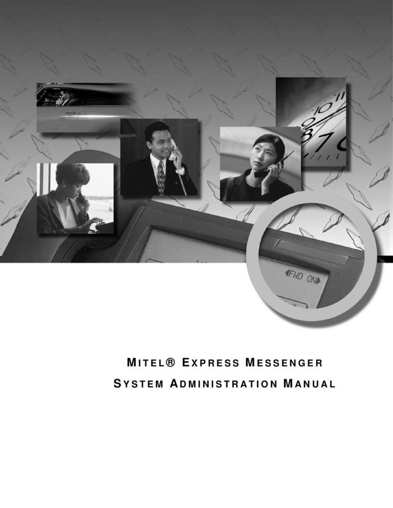 Mitel EXPRESS MESSENGER Administration manual