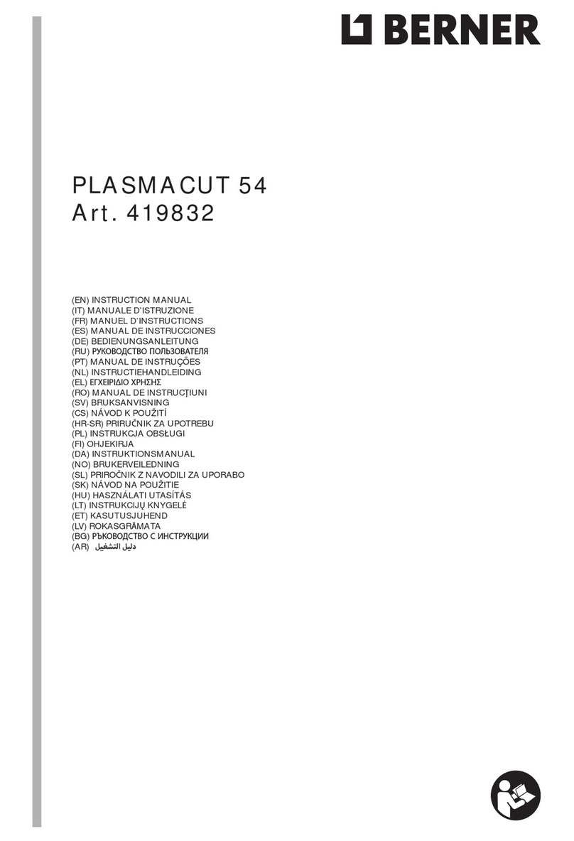 Berner PLASMACUT 54 User manual