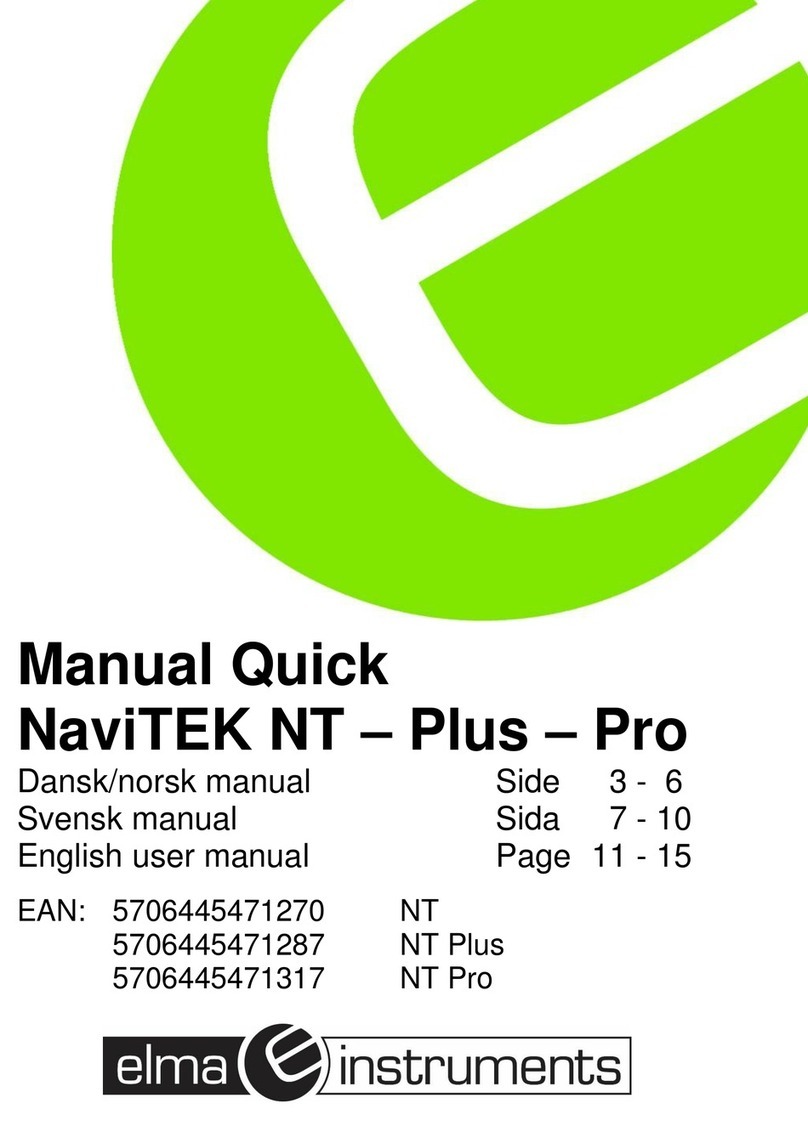 Elma Instruments NaviTEK NT user manual