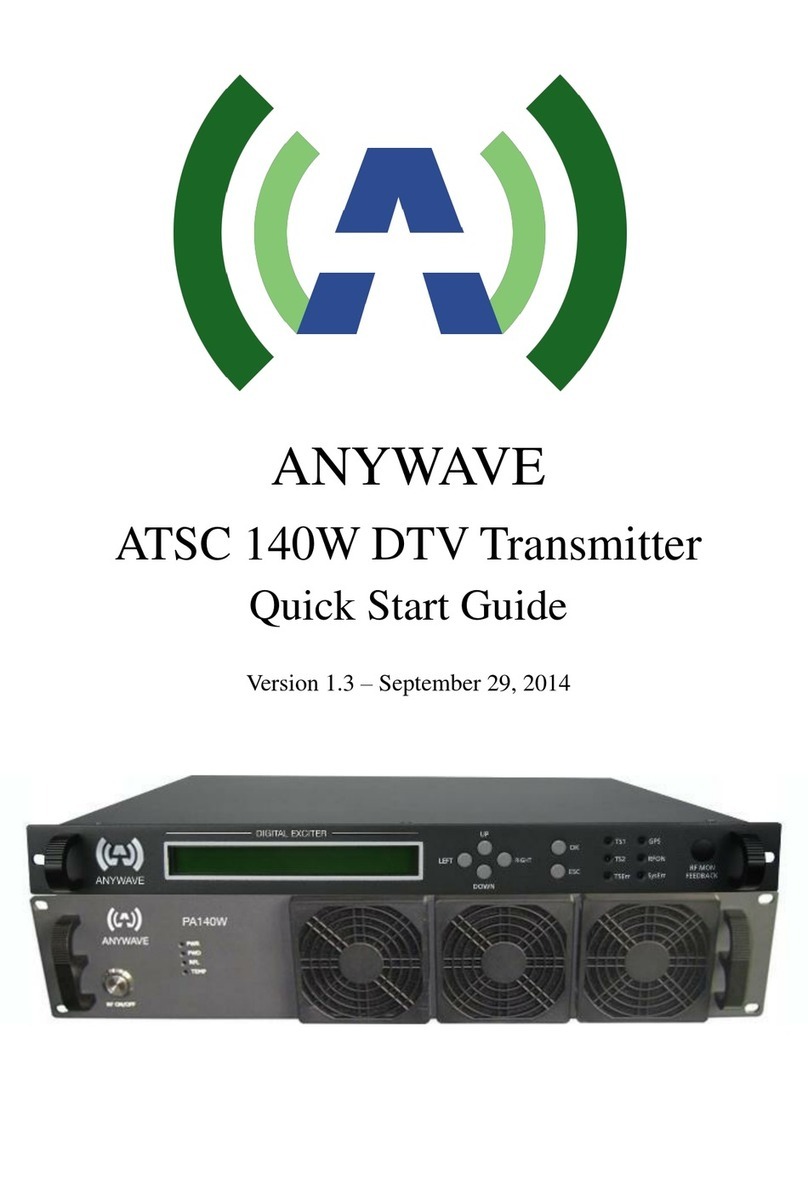 Anywave ATSC 140W User manual
