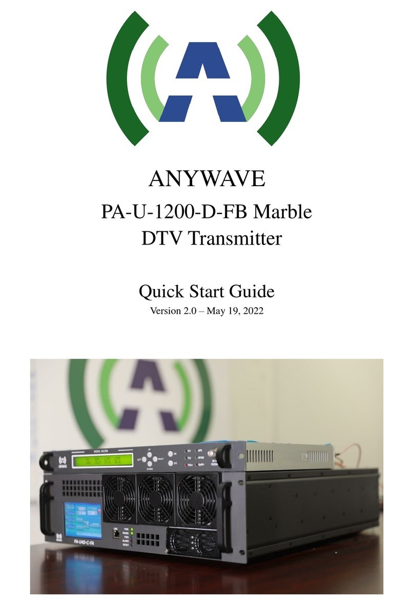 Anywave Marble PA-U-1200-D-FB User manual