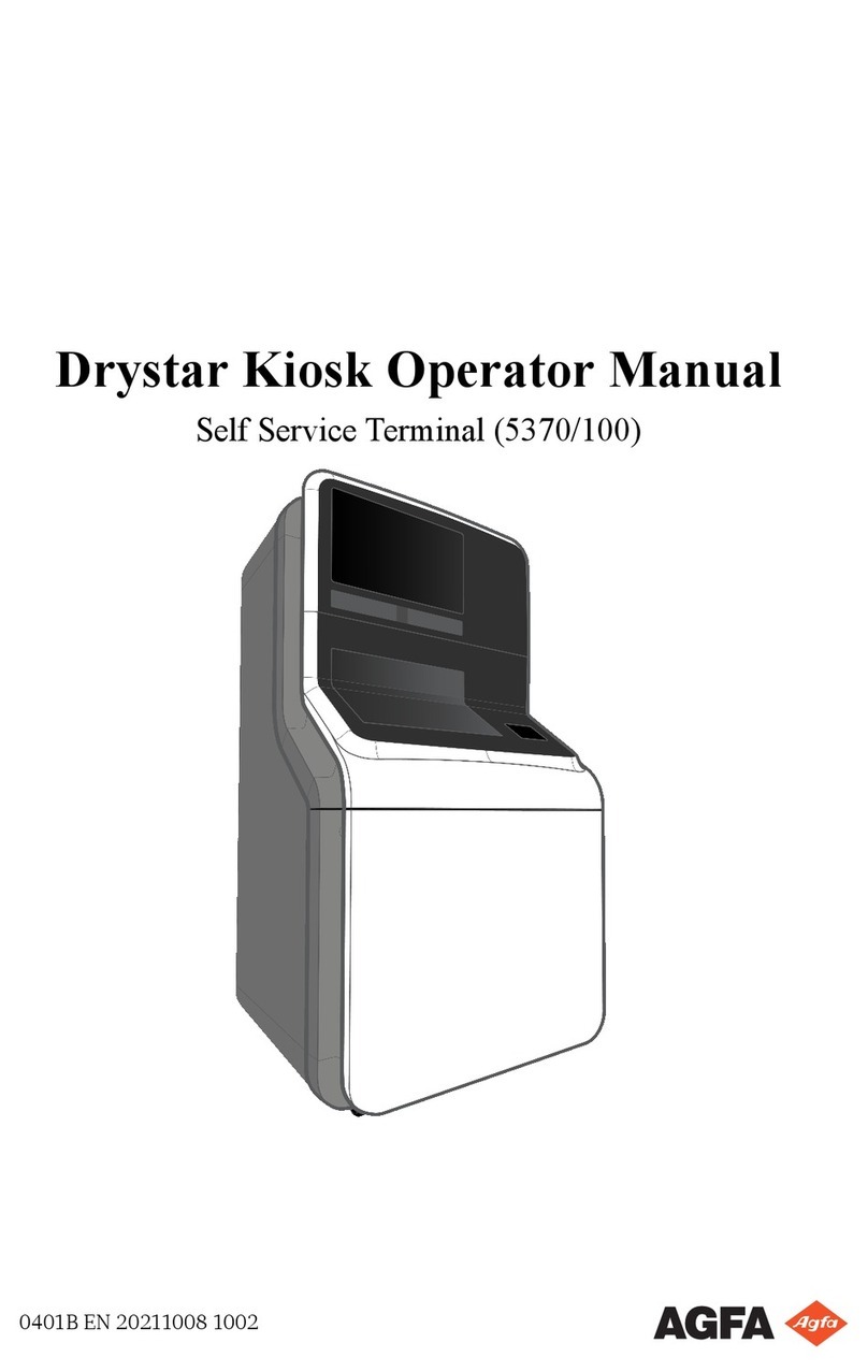 AGFA Drystar Kiosk 5370/100 Operator's manual