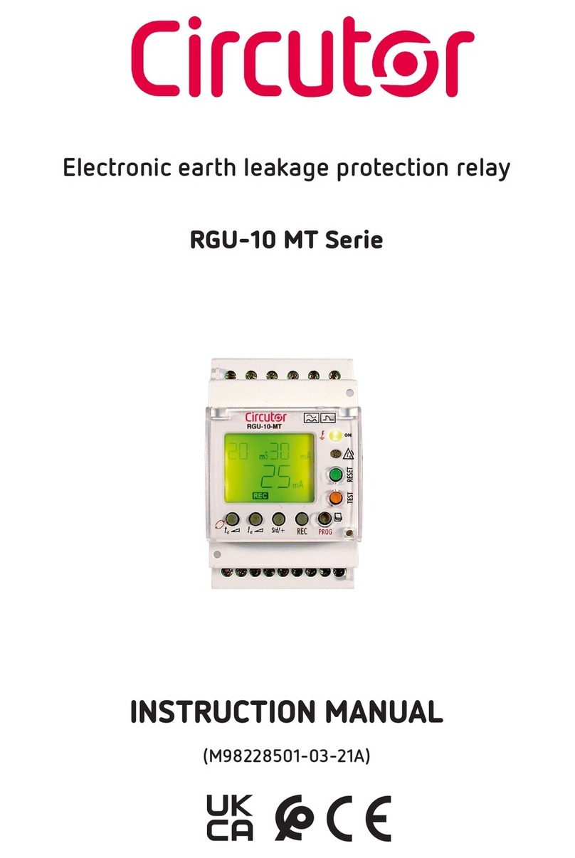 Circutor RGU-10 MT instruction manual