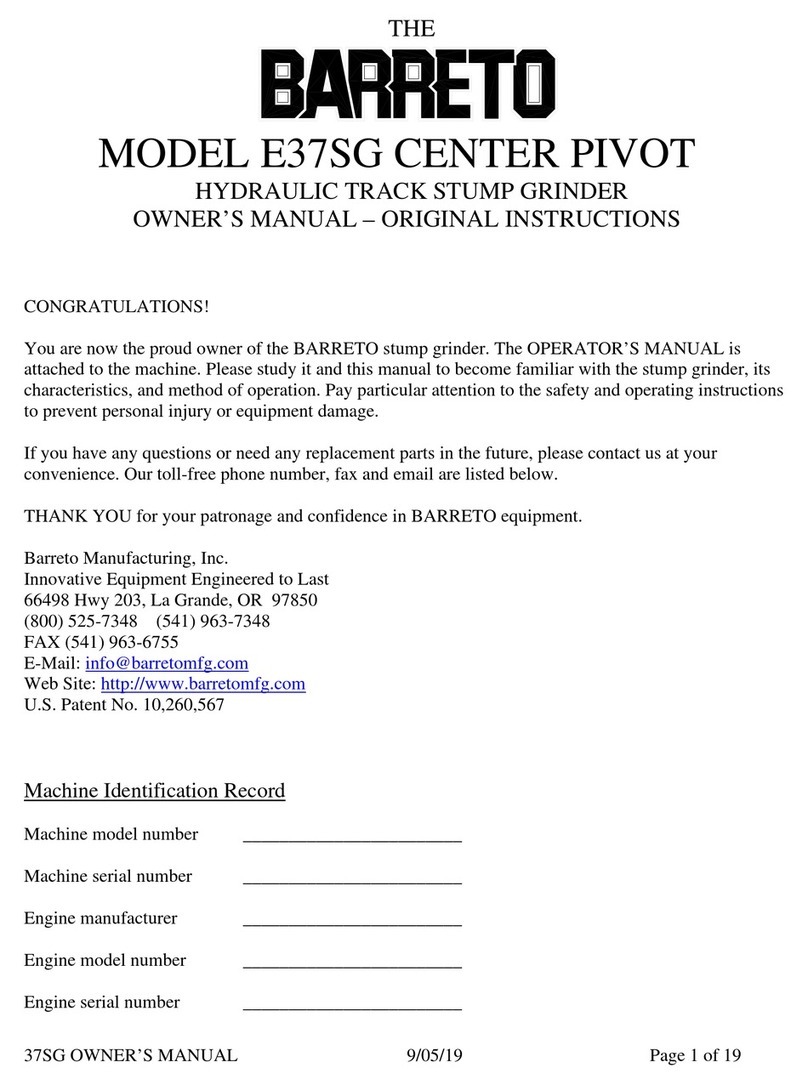 Barreto E37SG CENTER PIVOT User manual
