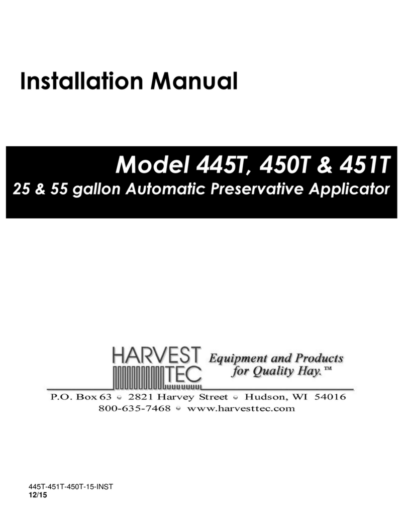 Harvest TEC 445T User manual