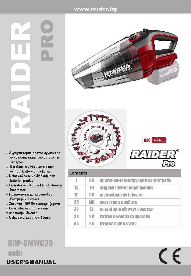Raider PRO RDP-SMWC20 solo User manual Raider PRO RDP-SMWC20 solo User manual