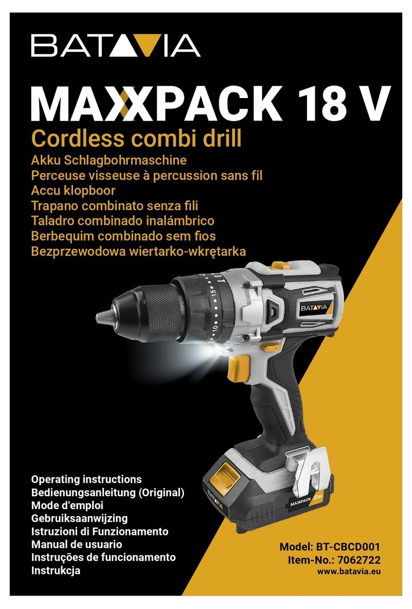 Batavia MAXXPACK 18 V BT-CBCD001 operating instructions