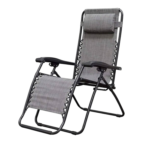 Caravan canopy Zero Gravity Chair instruction manual