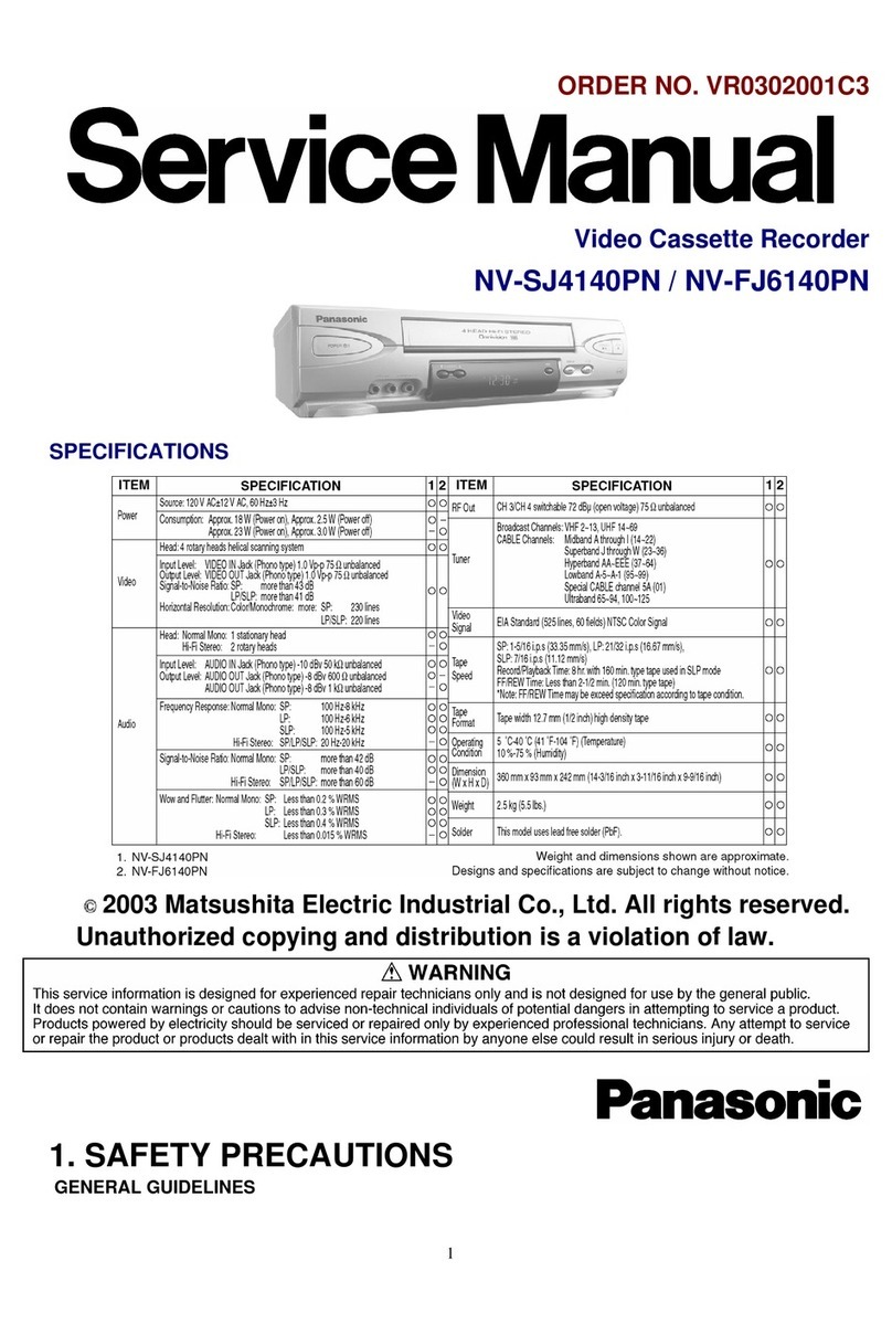 Panasonic NV-SJ4140PN User manual