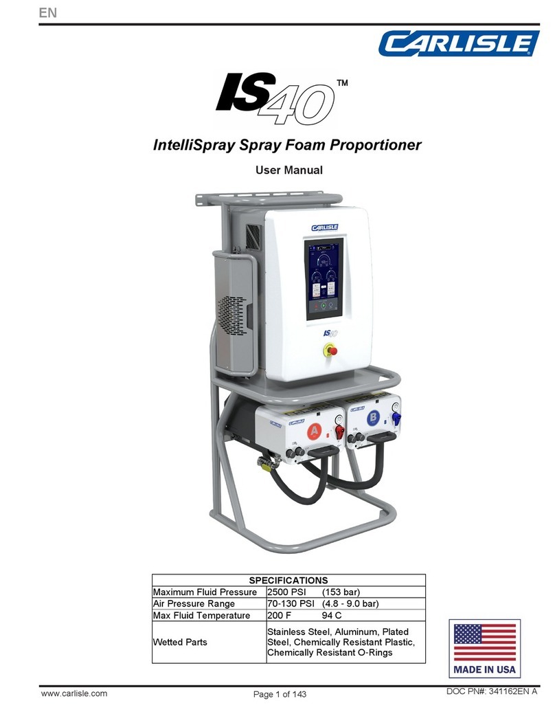 Carlisle Fluid Technologies IntelliSpray IS40 User manual Carlisle Fluid Technologies IntelliSpray IS40 User manual