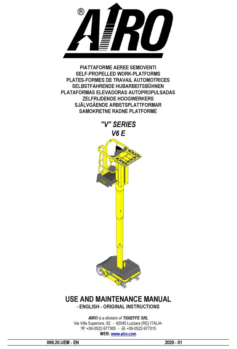 Airo V Series Use and maintenance manual