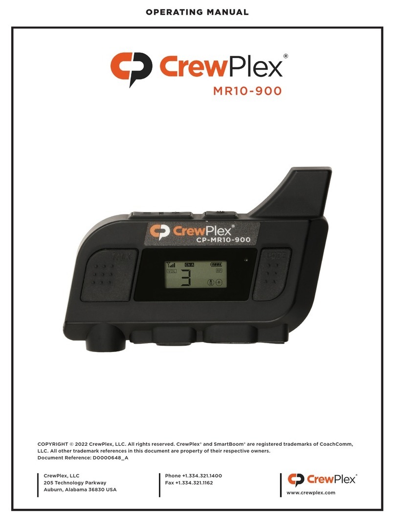 CrewPlex MR10-900 operating manual