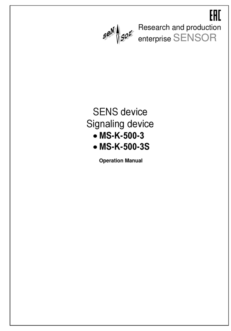 Sensor SENS MS-K-500-3 Operation manual