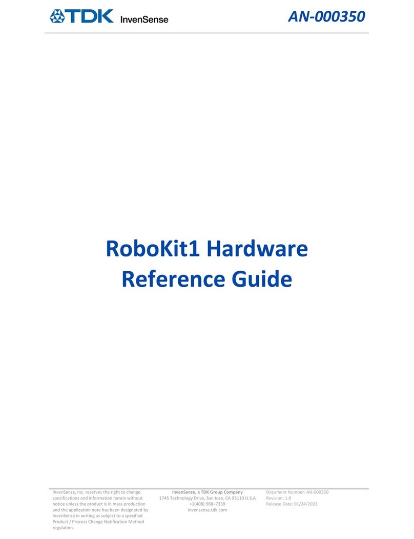 TDK InvenSense RoboKit1 Hardware reference guide