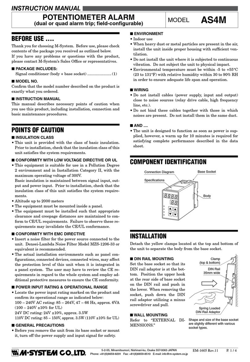 M-system AS4M instruction manual