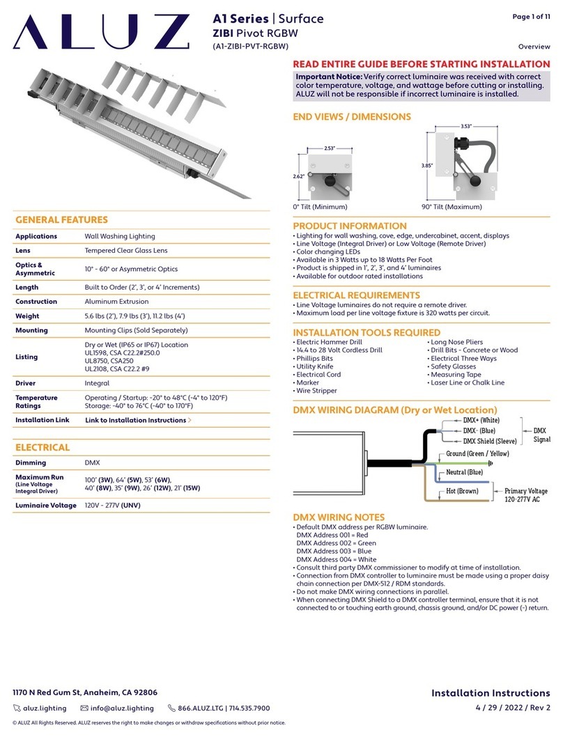 ALUZ ZIBI A1 Series manual