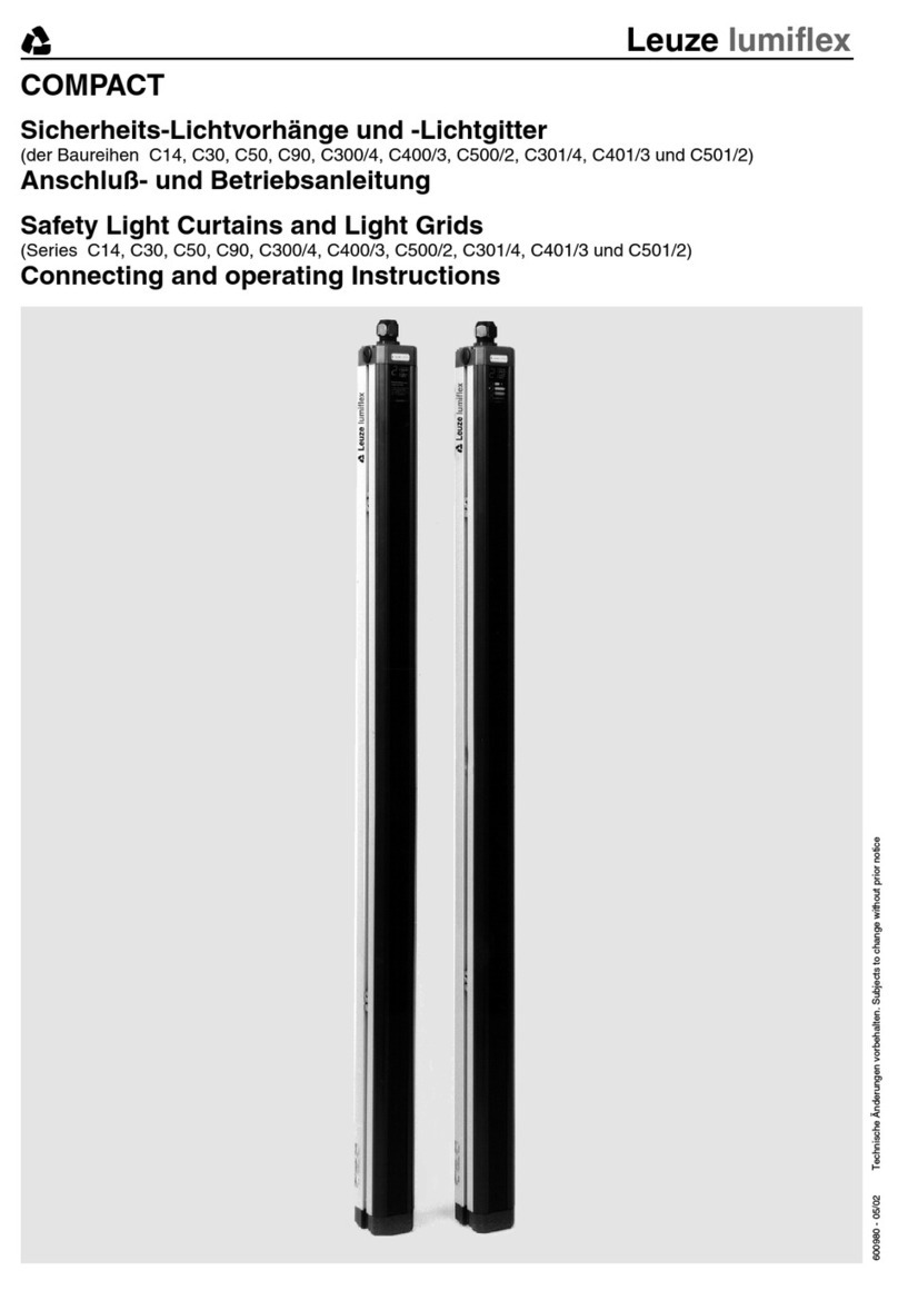 Leuze lumiflex Compact C14 Series Connecting and operating instructions
