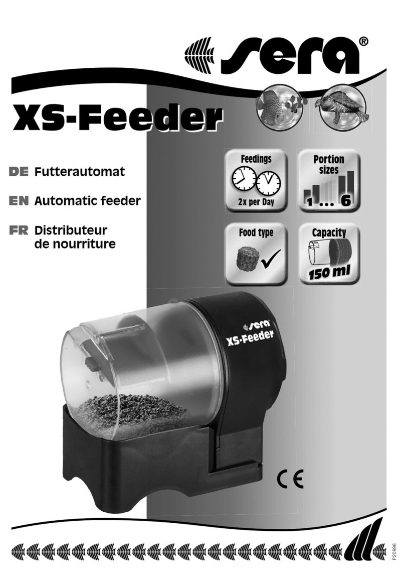 Sera XS-Feeder INFORMATION FOR USE Sera XS-Feeder INFORMATION FOR USE