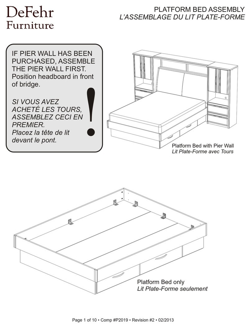 DeFehr PLATFORM BED Assembly